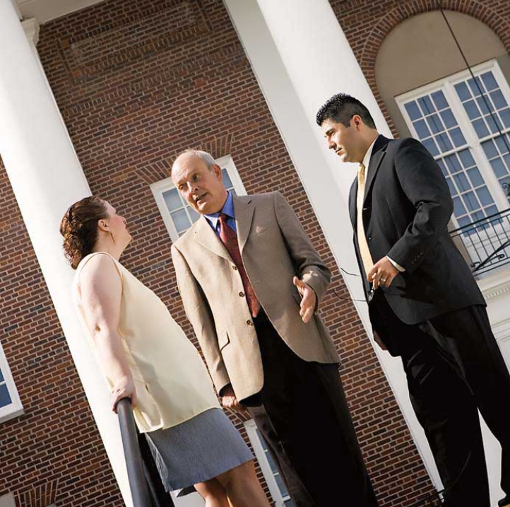 faculty having conversation